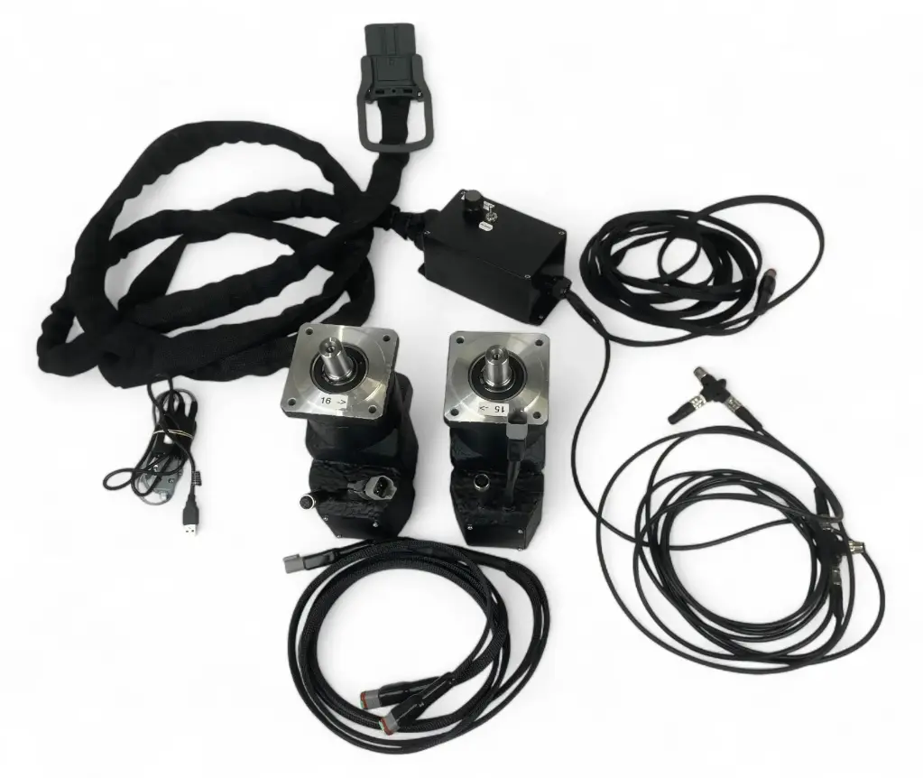 Kit Alpo d'électrification pour outils agricoles - 2 moteurs-réducteurs de 750W R10- 48V
