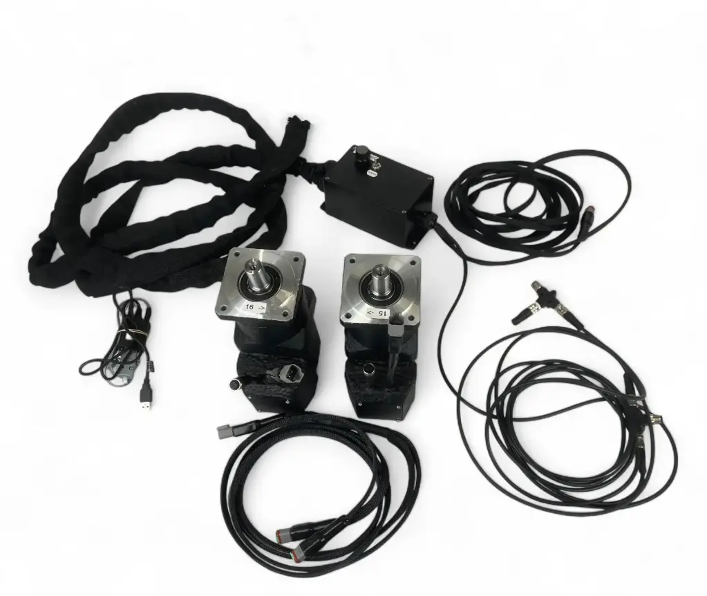 Kit d'électrification pour outils agricoles - 2 moteurs-réducteurs 750W R10 - 48V
