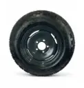 Roue lignée gauche avec pneu BKT 16" et jante Bout Essieu SF 505F